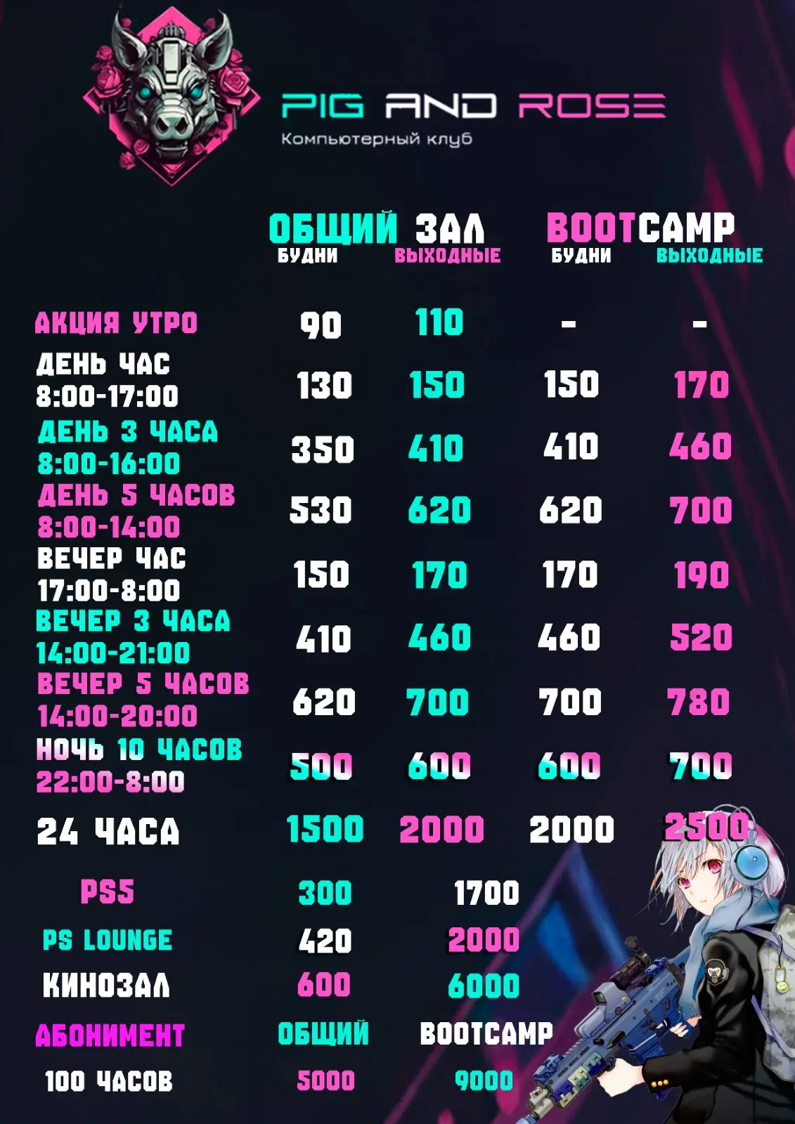 Изображение клуба Pig&Rose (ПК, Кинозал, Консоли) № 1